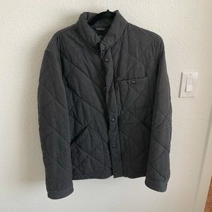 J Crew Grey Quilted Jacket